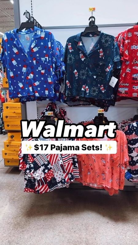 $17 Walmart 4th of July Womens Shorty Pajama Set by Way to Celebrate, 2-Piece, Sizes XS to 3X / pjs / summer pajamas 

#LTKTravel #LTKSeasonal #LTKFindsUnder50