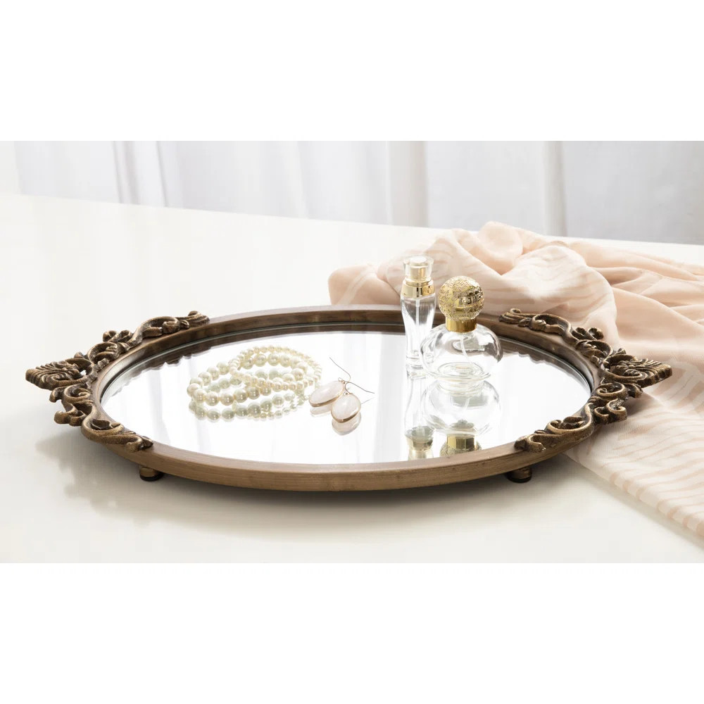 Astoria Grand Brunman Oval Ornate Decorative Tray & Reviews | Wayfair | Wayfair North America