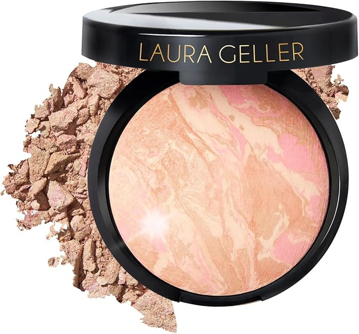 LAURA GELLER NEW YORK Baked Balance-N-Glow Illuminating Foundation - Porcelain - Buildable Sheer ... | Amazon (US)