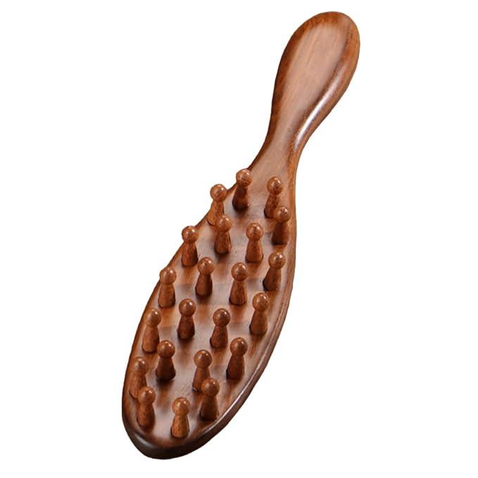 Sandalwood Loc Brush For Dreads, Wooden Round Dreadlock Scalp Comb Dread Massager Dandruff Head C... | Amazon (US)