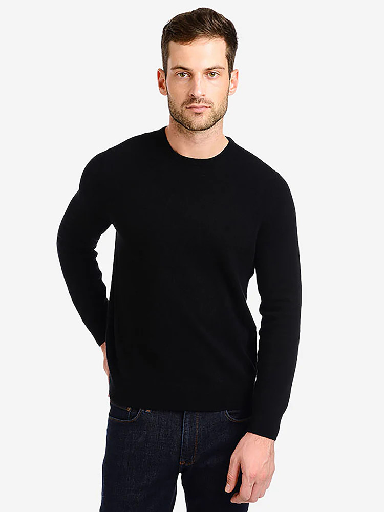 Men's Classic Cashmere Crew Bergen Sweater - Mott & Bow | Mott & Bow