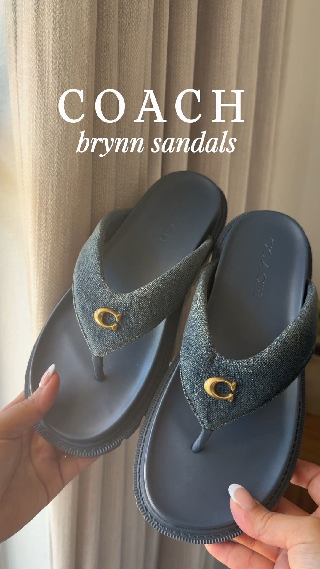 Coach Sandals 💙✨🤏🏼

#LTKSeasonal #LTKMothersDay