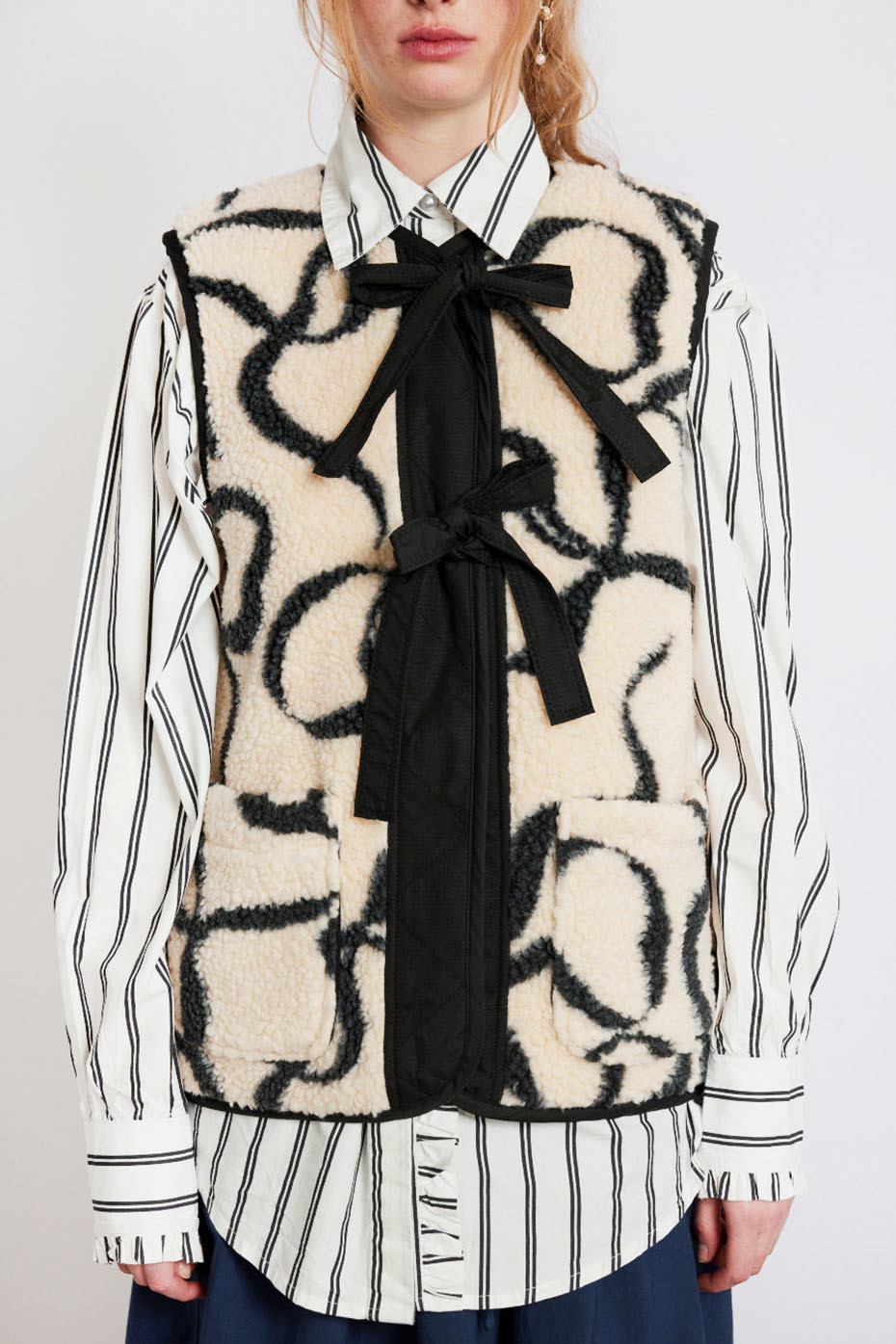 Damson Madder Cream Marta Borg Gilet - Trouva | Trouva (Global)