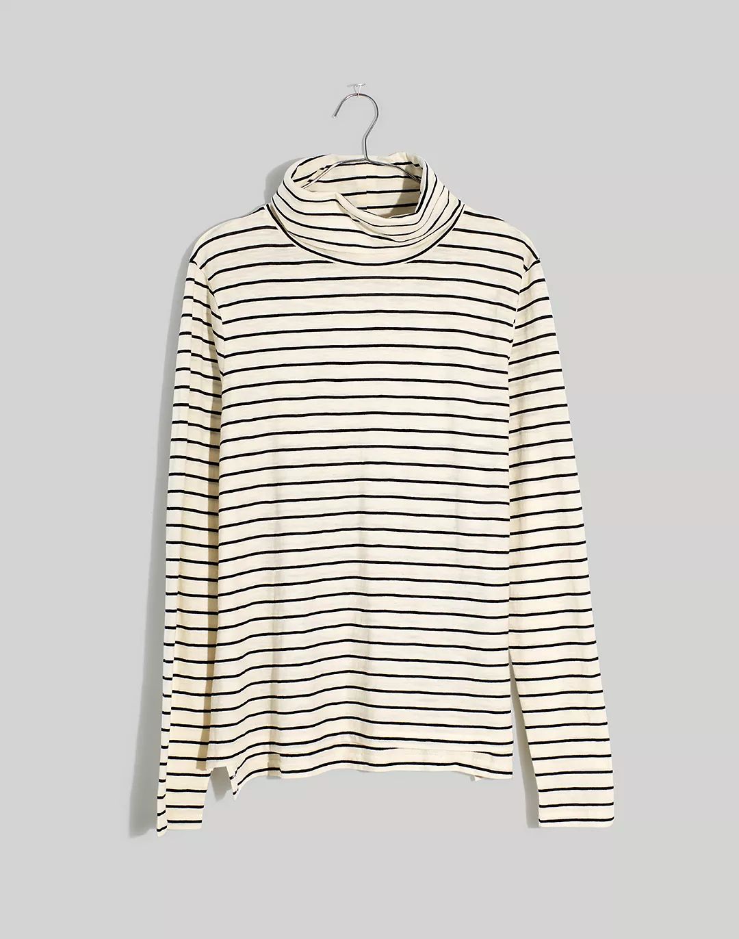 Whisper Cotton Turtleneck in Ronnie Stripe | Madewell
