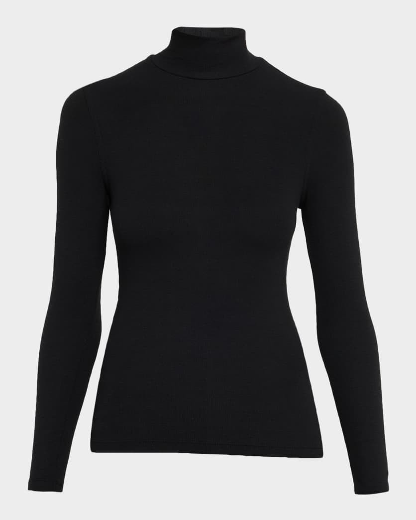 Ribbed Turtleneck Top | Neiman Marcus