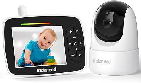 Baby Monitor - 3.5 inch Video Baby Monitor with Camera and Audio, inch ,Remote Pan/Tilt/Zoom, VOX... | Amazon (US)