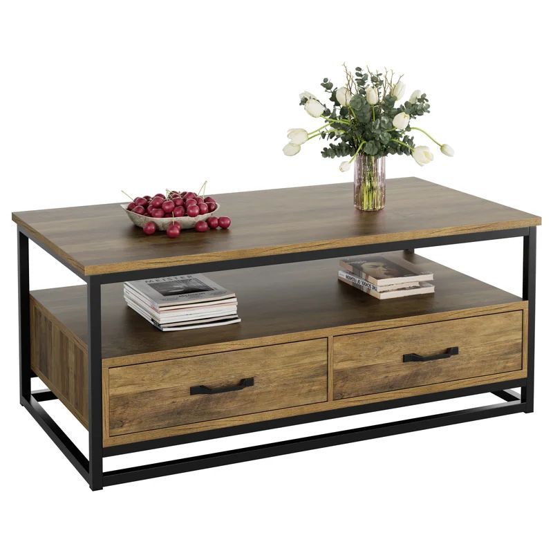 Southside Frame Coffee Table with Storage | Wayfair North America