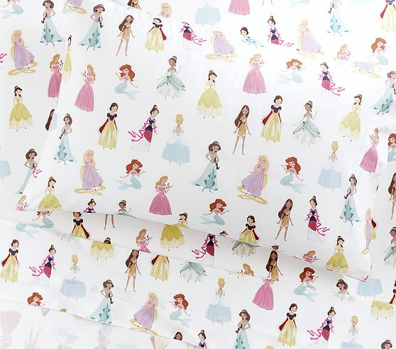 Disney Enchanted Princess Organic Sheet Set & Pillowcases | Pottery Barn Kids