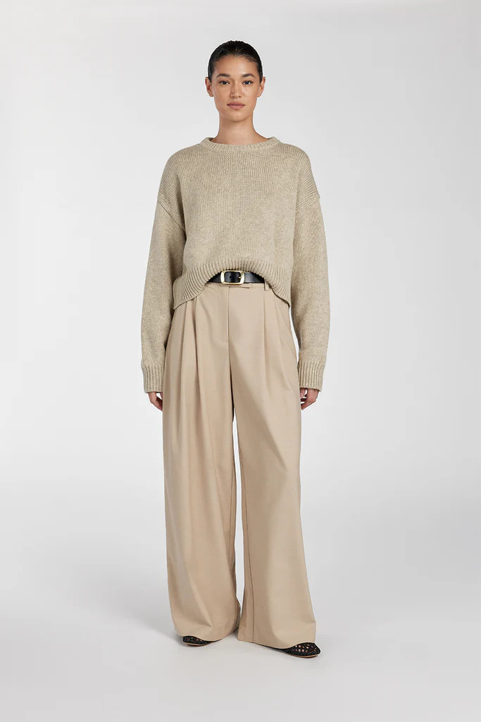 OLIVER PEBBLE MARLE KNIT JUMPER | DISSH