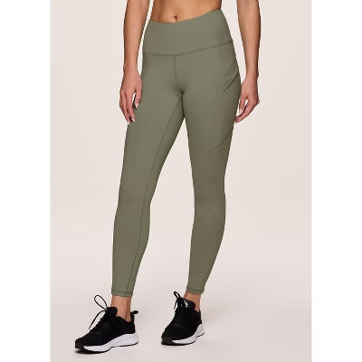 Avalanche Outdoor Modern Cargo-Style Legging, Ultra Soft Full Length Fitted Hiking Pants Dusty Olive Small | Target
