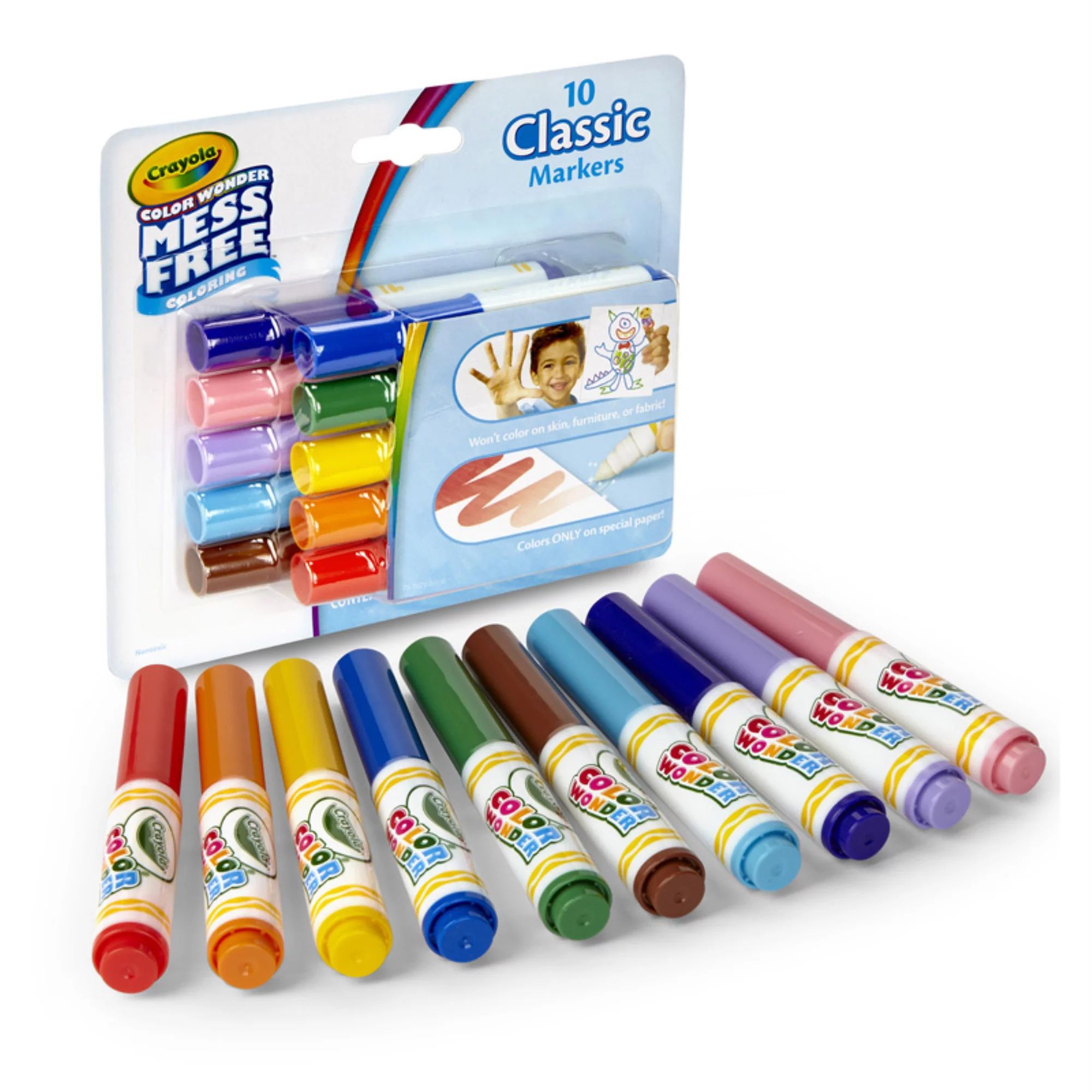 Crayola Color Wonder Mini Markers 10 Count Classic | Walmart (US)
