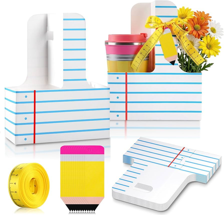 12 Set Back to School Teacher Gifts 2 Cup Drink Carrier | Amazon (US)