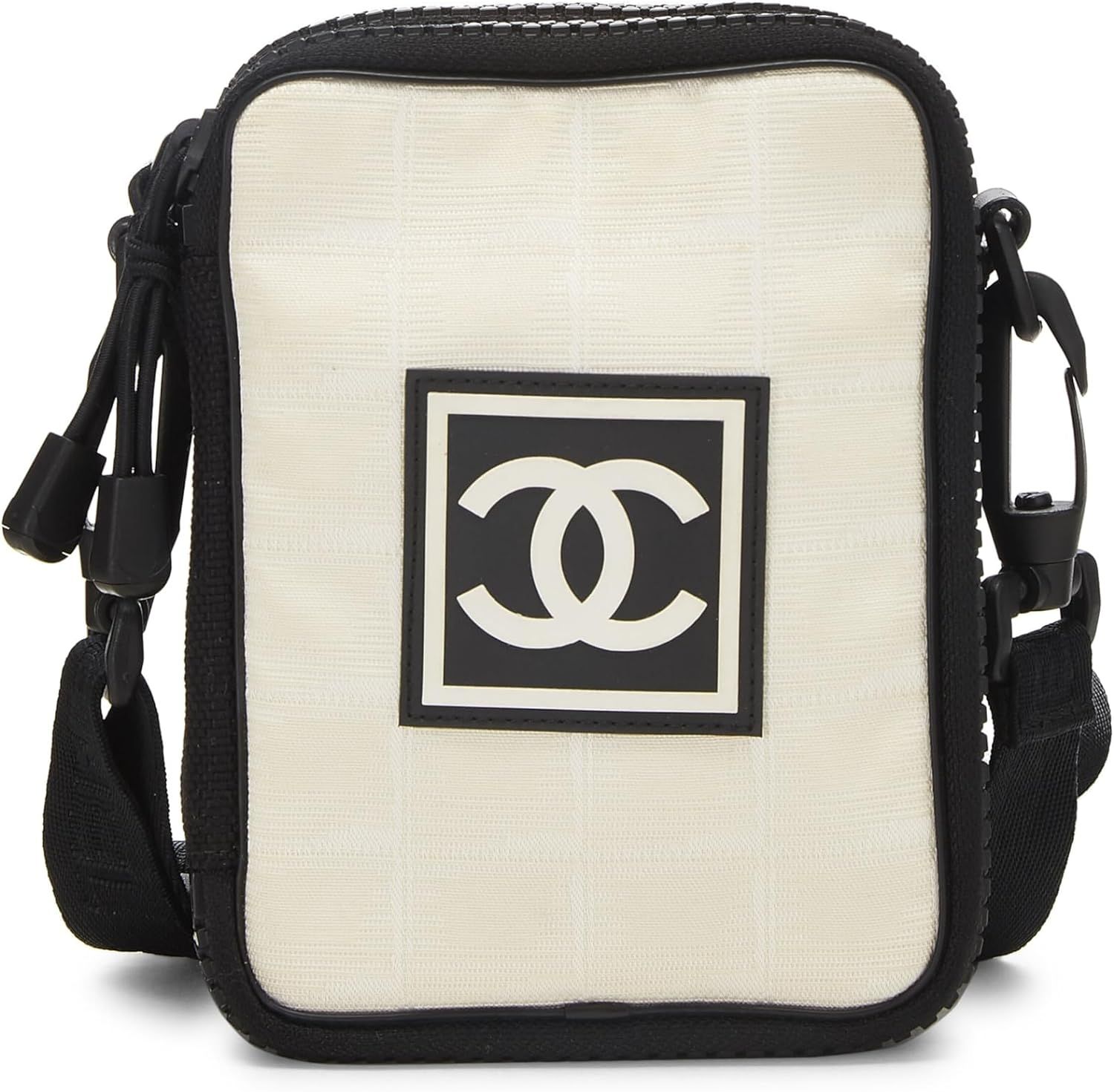 Amazon.com: Chanel, Pre-Loved White Sportline Shoulder Bag Mini, White : Luxury Stores | Amazon (US)