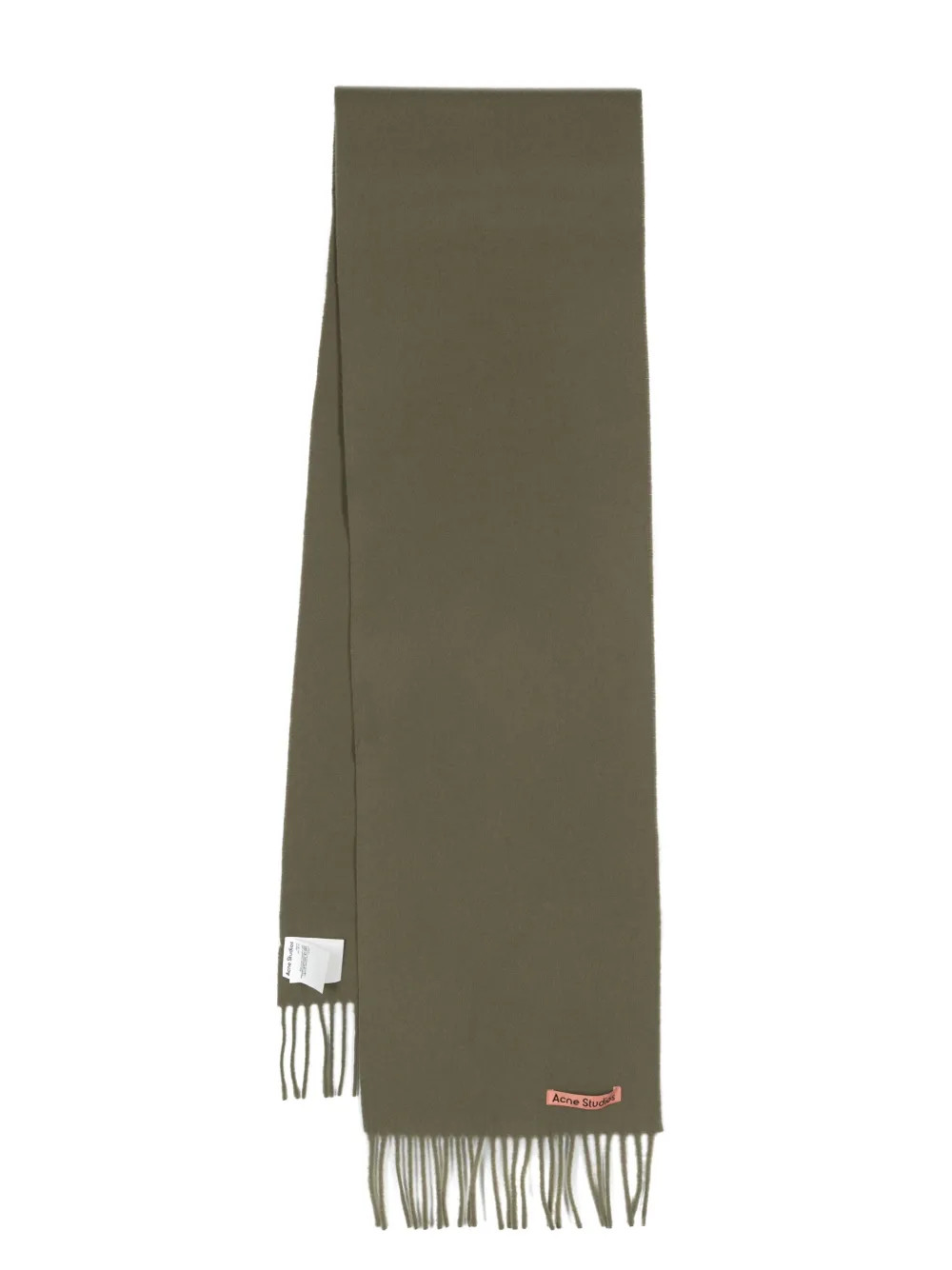 logo-appliqué wool scarf | Farfetch Global