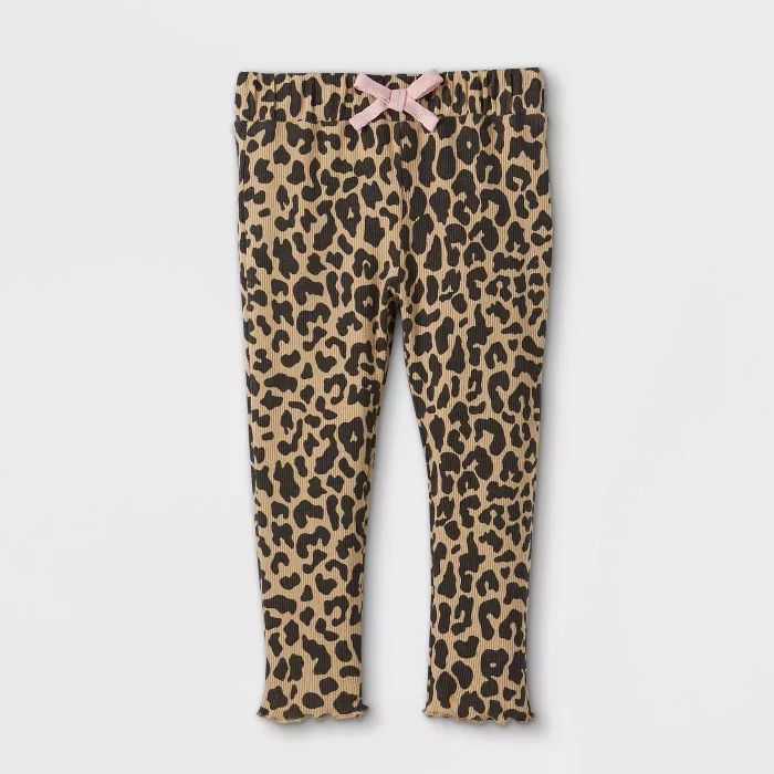 Grayson Mini Toddler Girls' Leopard Print Ribbed Leggings | Target