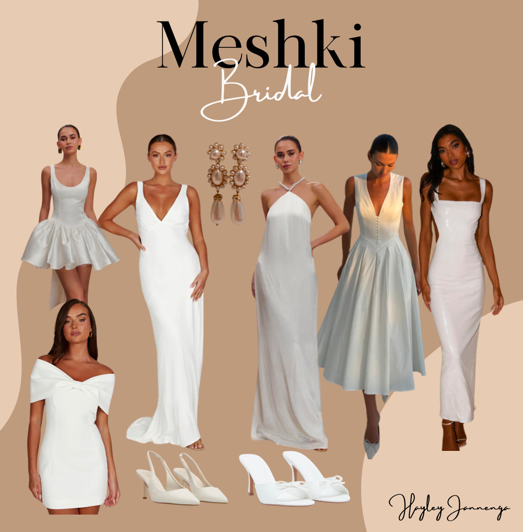 Meshki
Bridal
Bride
Wedding
Party
Shower
Bachelorette 
White dress
Heels
Jewelry
Maxi
Mini
Midi 

#LTKWedding #LTKStyleTip #LTKParties