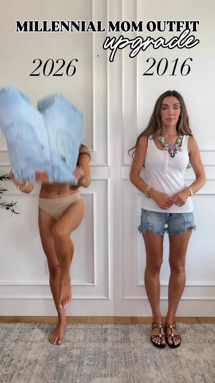 These shorts are not only more flattering, but also so much more comfortable it’s insane! They have an adjustable button waistband & get softer every time I wash them! The button up makes it more chic and the belt helps divide your body up in my flattering spots than smack in the middle of your hips! 



#amazon #amazonfinds #founditonamazon outfit inspo, mom oufit, millennial mom, casual outfit, spring fashion, spring outfit, denim shorts, mom shorts

#LTKgrwm #LTKmomlife #LTKootd