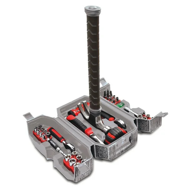 Ukonic Marvel Avengers Thor's Hammer 44 Piece Tool Set - Walmart.com | Walmart (US)
