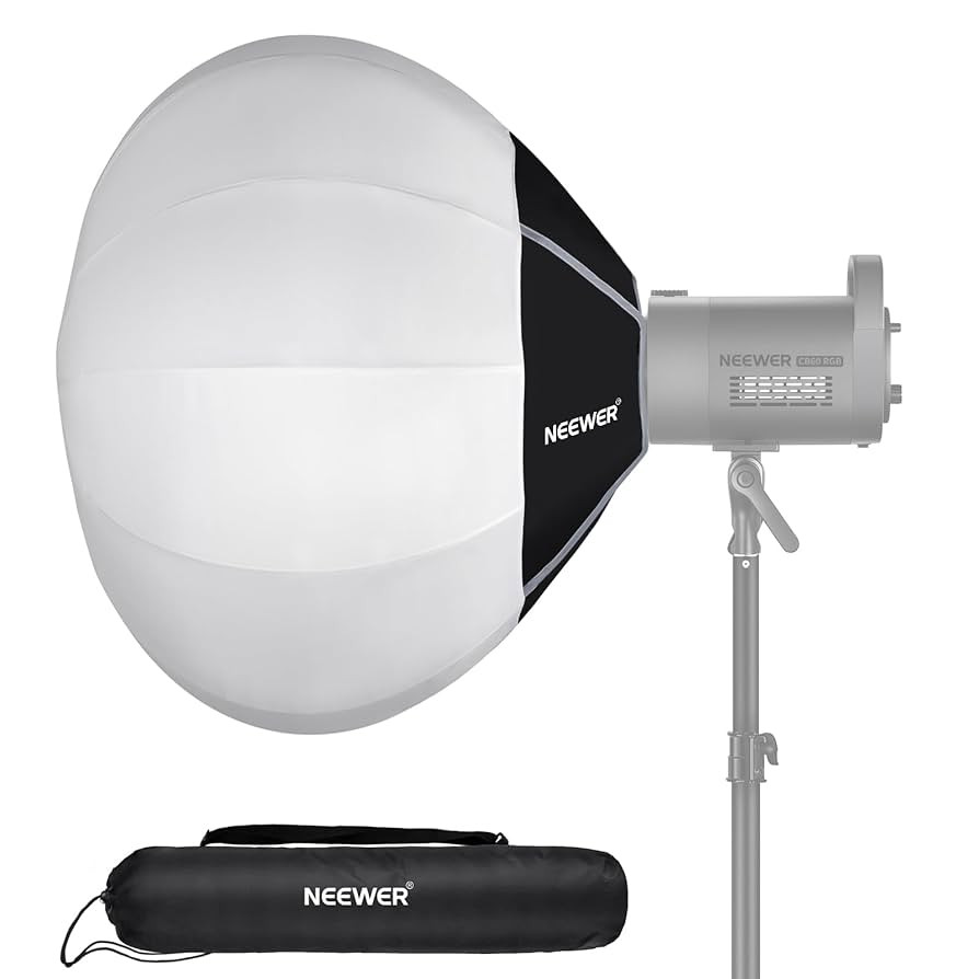 NEEWER 26"/65cm Lantern Softbox, Quick Release 360° Light Diffuser Bowens Mount Softbox with Lig... | Amazon (US)