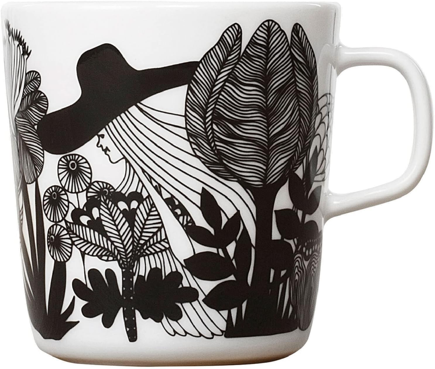 MARIMEKKO Oiva Siirtolapuutarha Large Mug — Refine Your Kitchen Décor with Our Iconic Black & ... | Amazon (US)