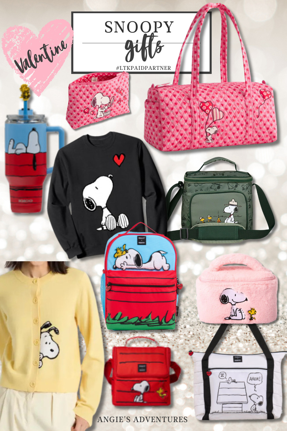 If you’re shopping for someone who loves all things cute, cozy, and nostalgic, Snoopy is always a win for Valentine’s Day 🥰 These Snoopy-themed finds are fun, practical, and perfect for spreading a little love (and a lot of charm).

✨ What I’m loving right now:

👜 Snoopy bags – adorable for everyday errands or gifting something extra special

🧊 Coolers & lunch bags – perfect for workdays, school, or road trips

☕ Tumblers – cute + useful = the best kind of Valentine gift

🧥 Sweatshirts & sweaters – cozy, comfy, and full of classic Snoopy vibes

These make great gifts for teachers, moms, teens, besties, or anyone who grew up loving Peanuts. Pair a tumbler with candy or a sweatshirt with a handwritten note for an easy but thoughtful Valentine surprise 💌

🖤 Tap the links to shop my favorite Snoopy Valentine finds! #paidlinks #snoopy #snoopygifts 

 #LTKValentine