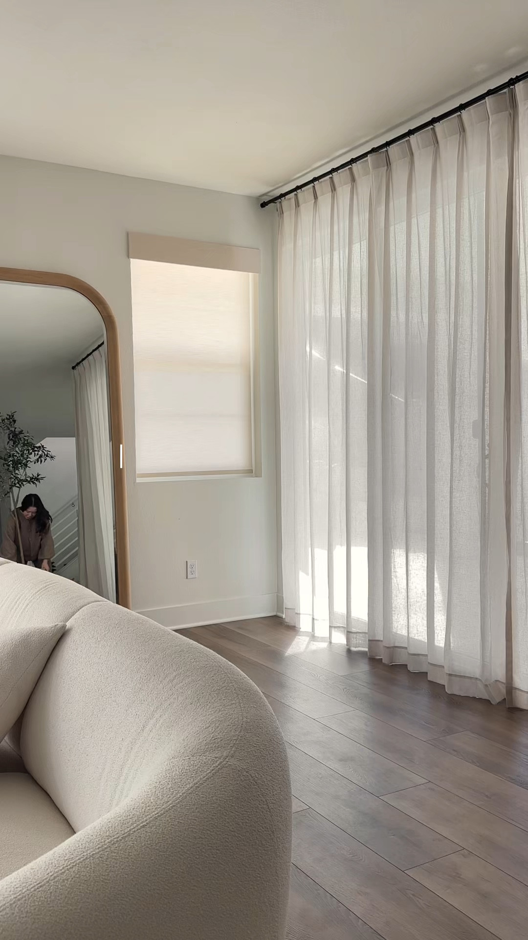 #wayfair #wayfairpartner @wayfair finds in my minimalist neutral modern organic living room! elevated beige 🤍