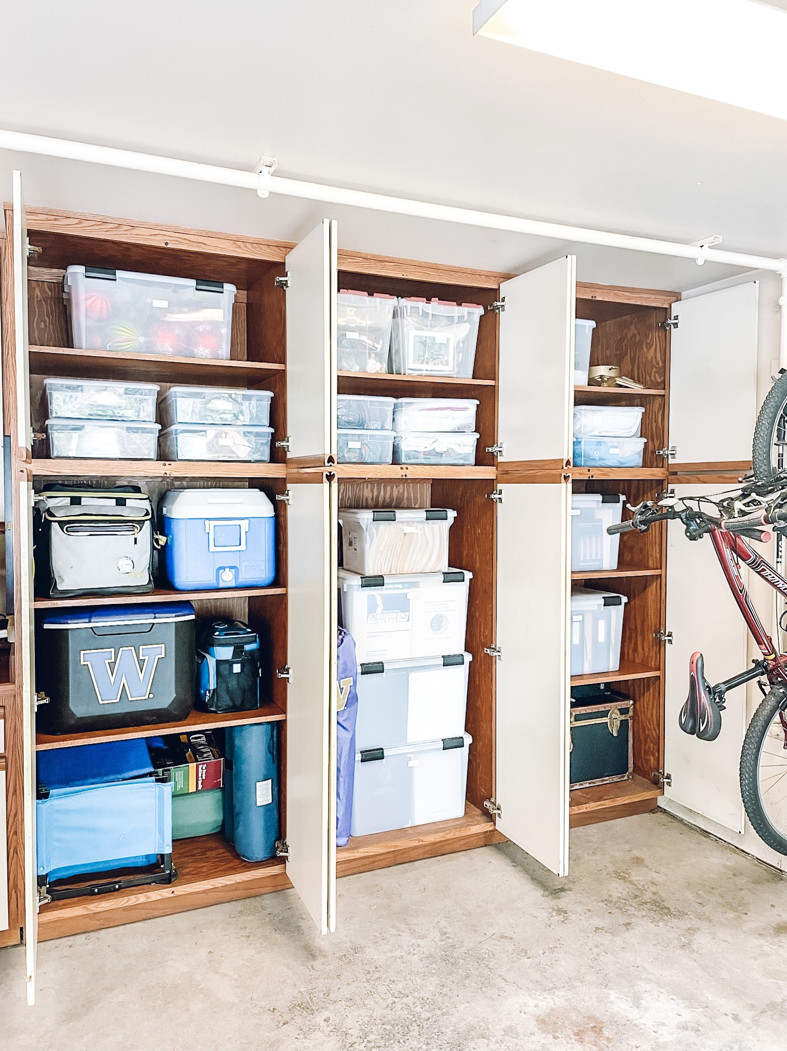 Garage organization. The Container Store Weathertight Tote, Our Sweater Box, and Weathertight File Box✨

#LTKhome #LTKunder100