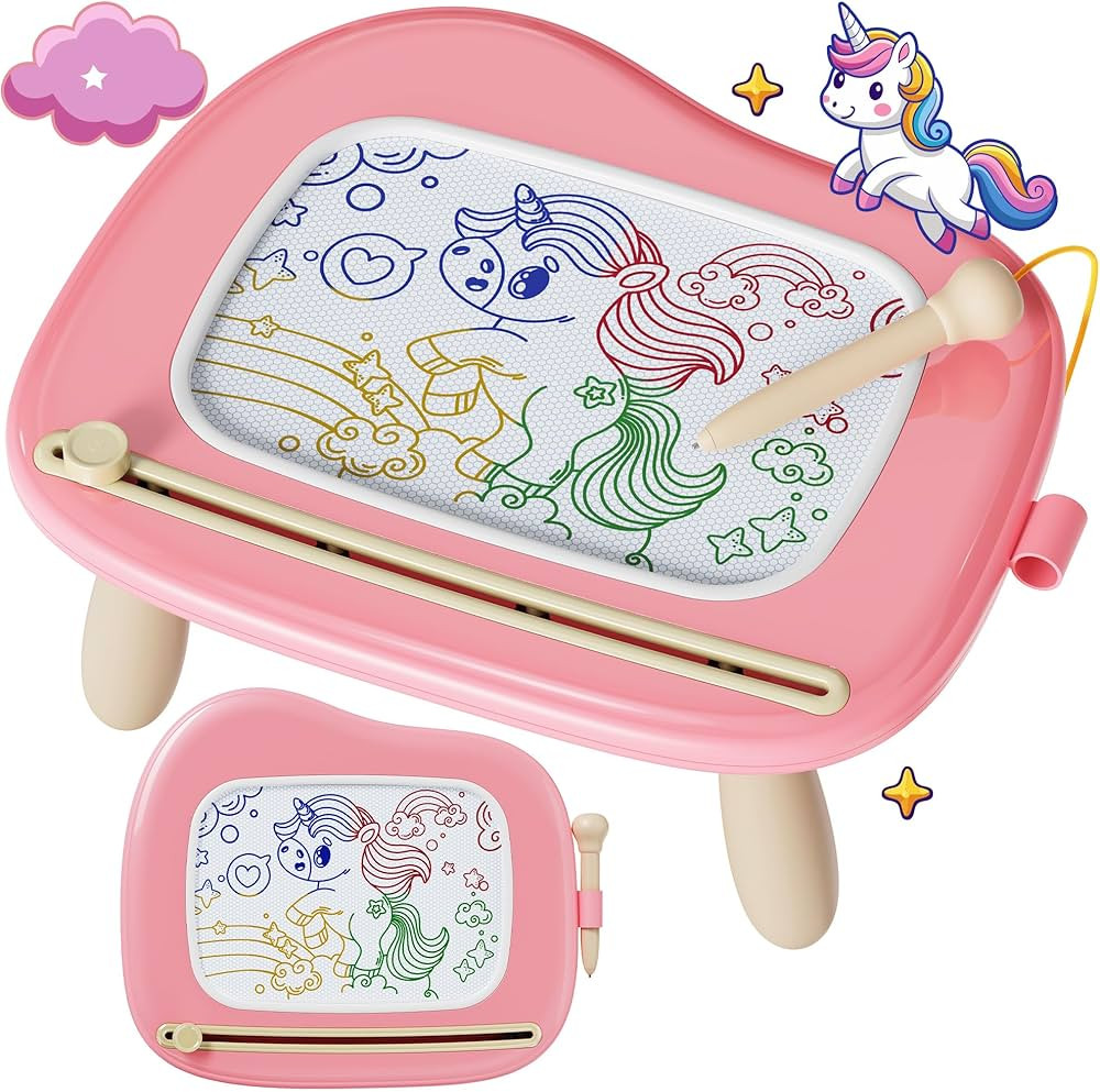 KOKODI Toys Gifts for 1 2 3 Years Old Girl, Sturdy Magnetic Drawing Board Sketch Doodle Pad, Educ... | Amazon (US)