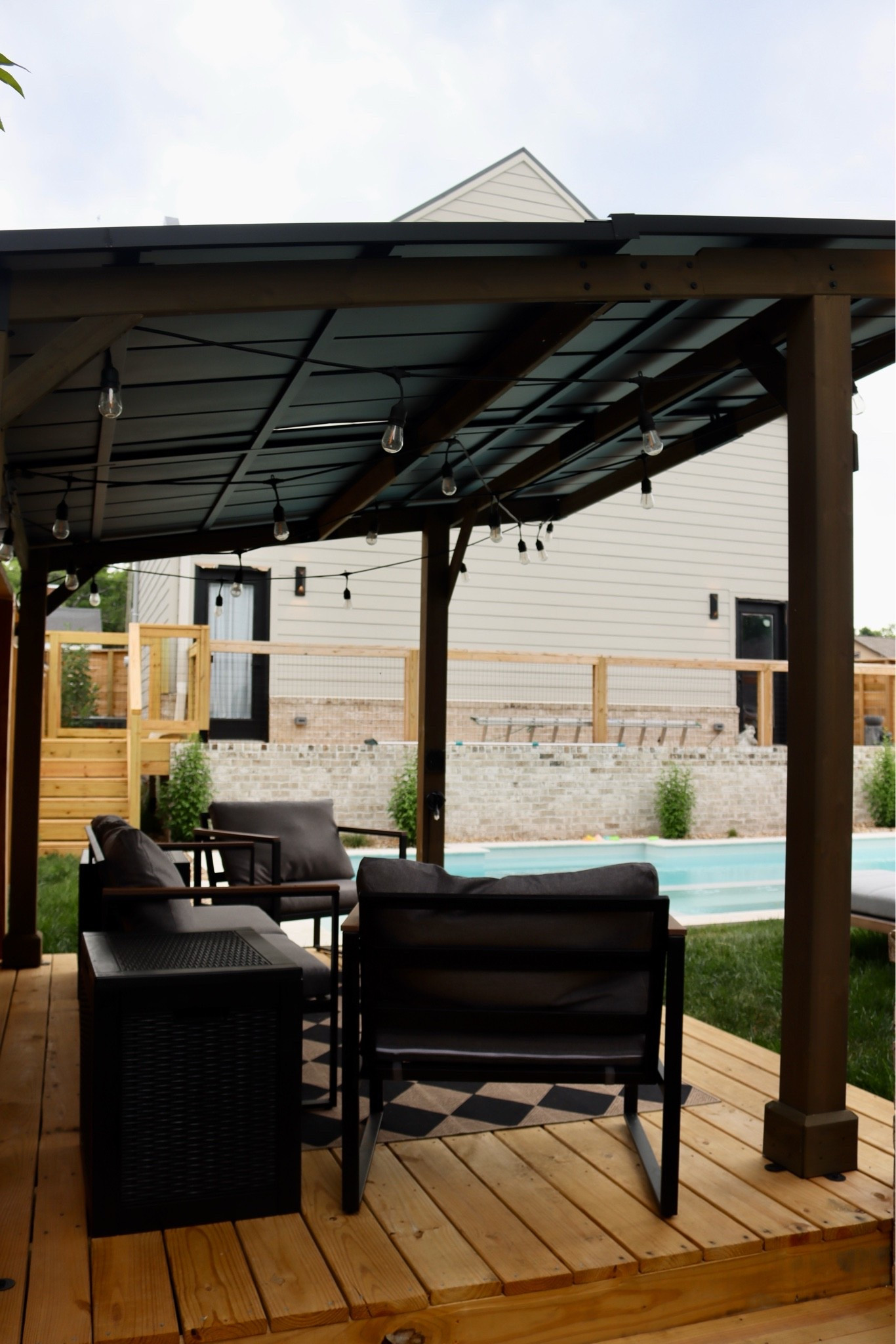 Outdoor pergola and outdoor pool furniture

#LTKSeasonal #LTKHome #LTKdayinmylife