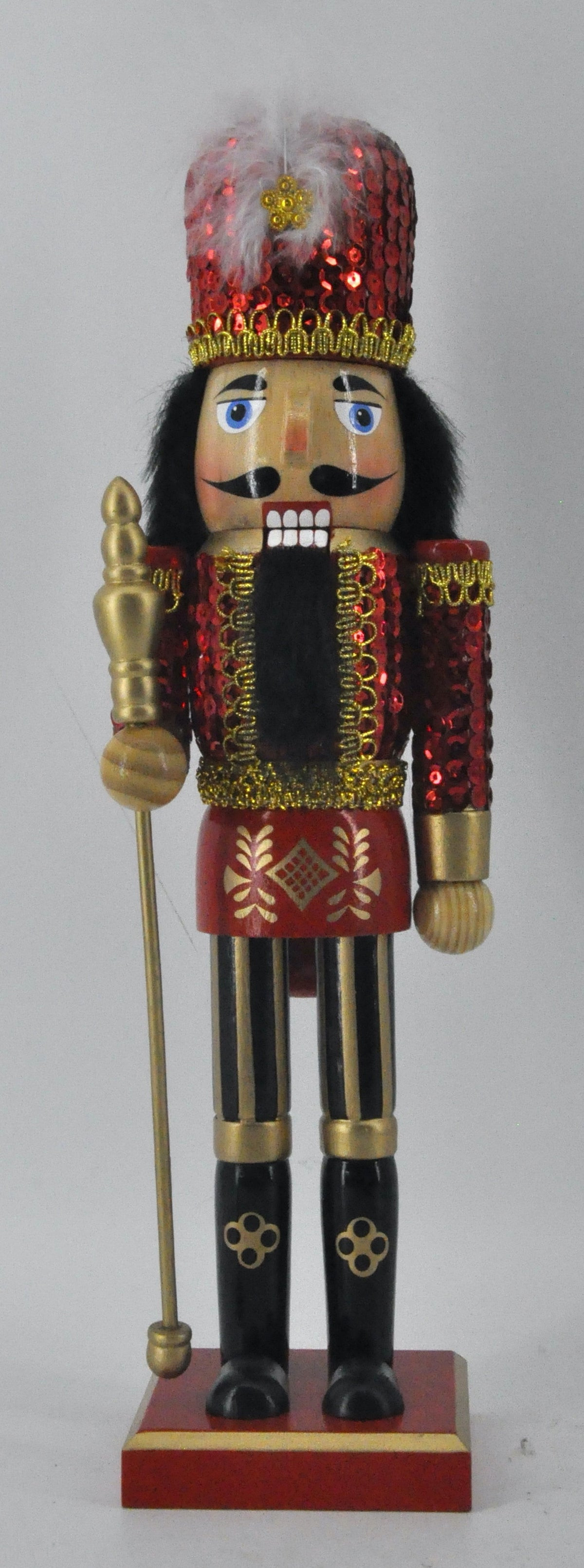 Red & Gold Sequin Soldier Nutcracker | Pier 1