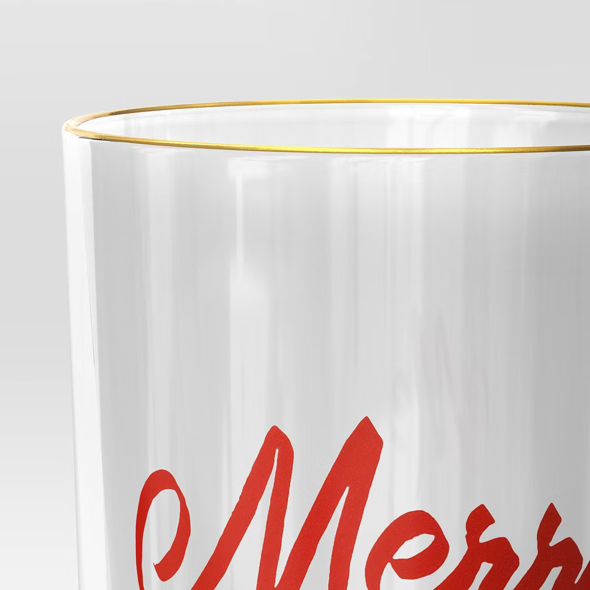 13.8 fl oz Merry Glass Tumbler Red - Threshold™ | Target