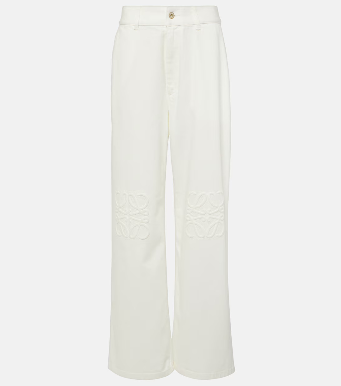 Anagram embroidered high-rise wide-leg jeans | Mytheresa (US/CA)