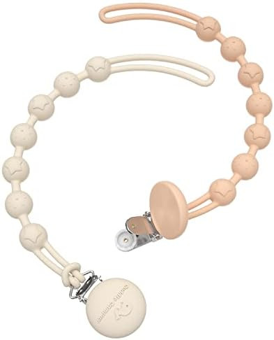 Cuddle Campus Silicone Pacifier Clip Holder with One Piece Design, Pack of 2 Soft Flexible Binky ... | Amazon (US)