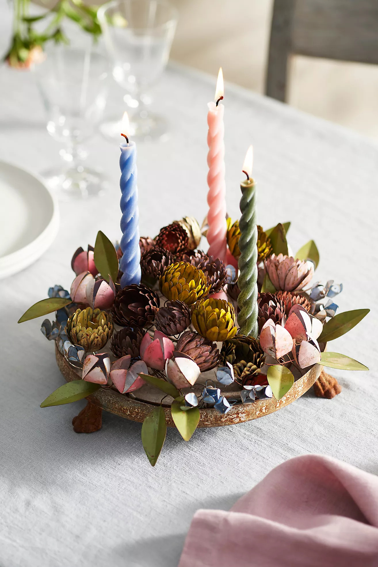 Floral Metal Centerpiece | Anthropologie (US)
