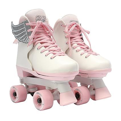 Circle Society Classic Adjustable Indoor and Outdoor Childrens Roller Skates - Classic Pink Vanil... | Amazon (US)