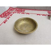 Vintage Brass Ashtray, Small Decorative Plate #2, Ornate Candy Fruit Dish, Floral Motives Souvenir A | Etsy (US)