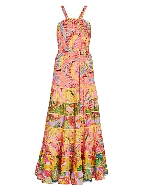 Mixed Pink Prints Maxi Dress | Saks Fifth Avenue