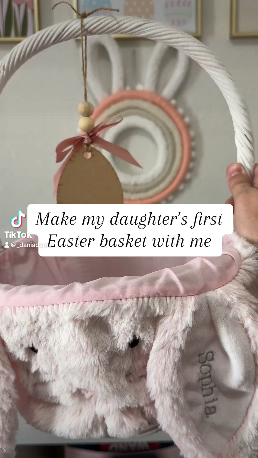 Easter basket for a baby! #babyeaster #babyeasterbasket #easterbasket 