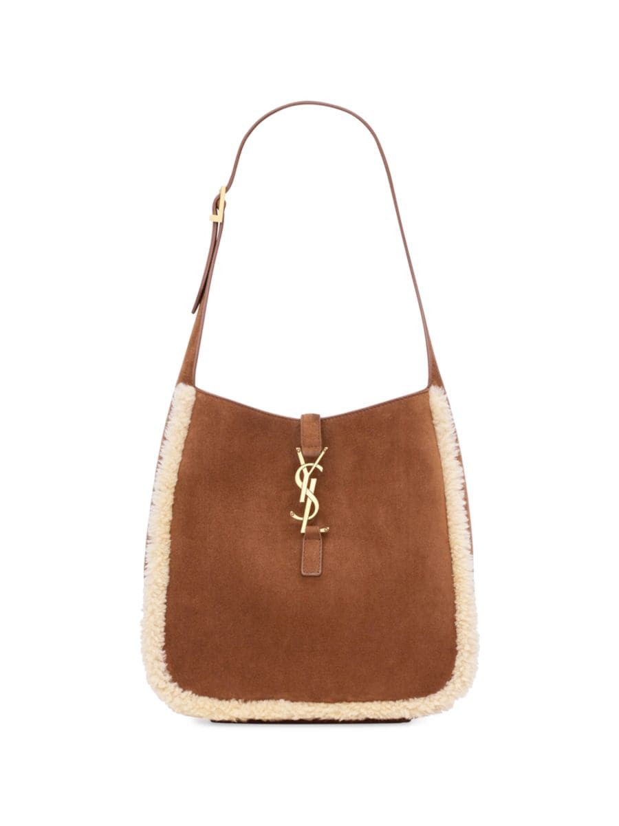 Small Le 5 A 7 Supple Shoulder Bag In Suede | Saks Fifth Avenue