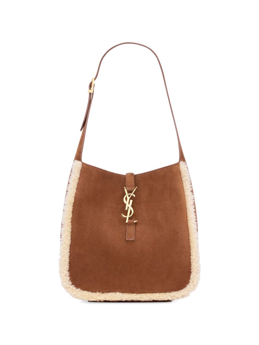 Small Le 5 A 7 Supple Shoulder Bag In Suede | Saks Fifth Avenue