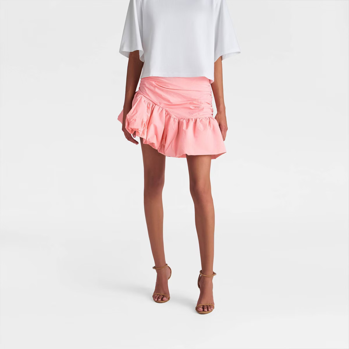 KBB by KAHLANA Women's 'The Blouson Mini Skirt' - Pink | Target