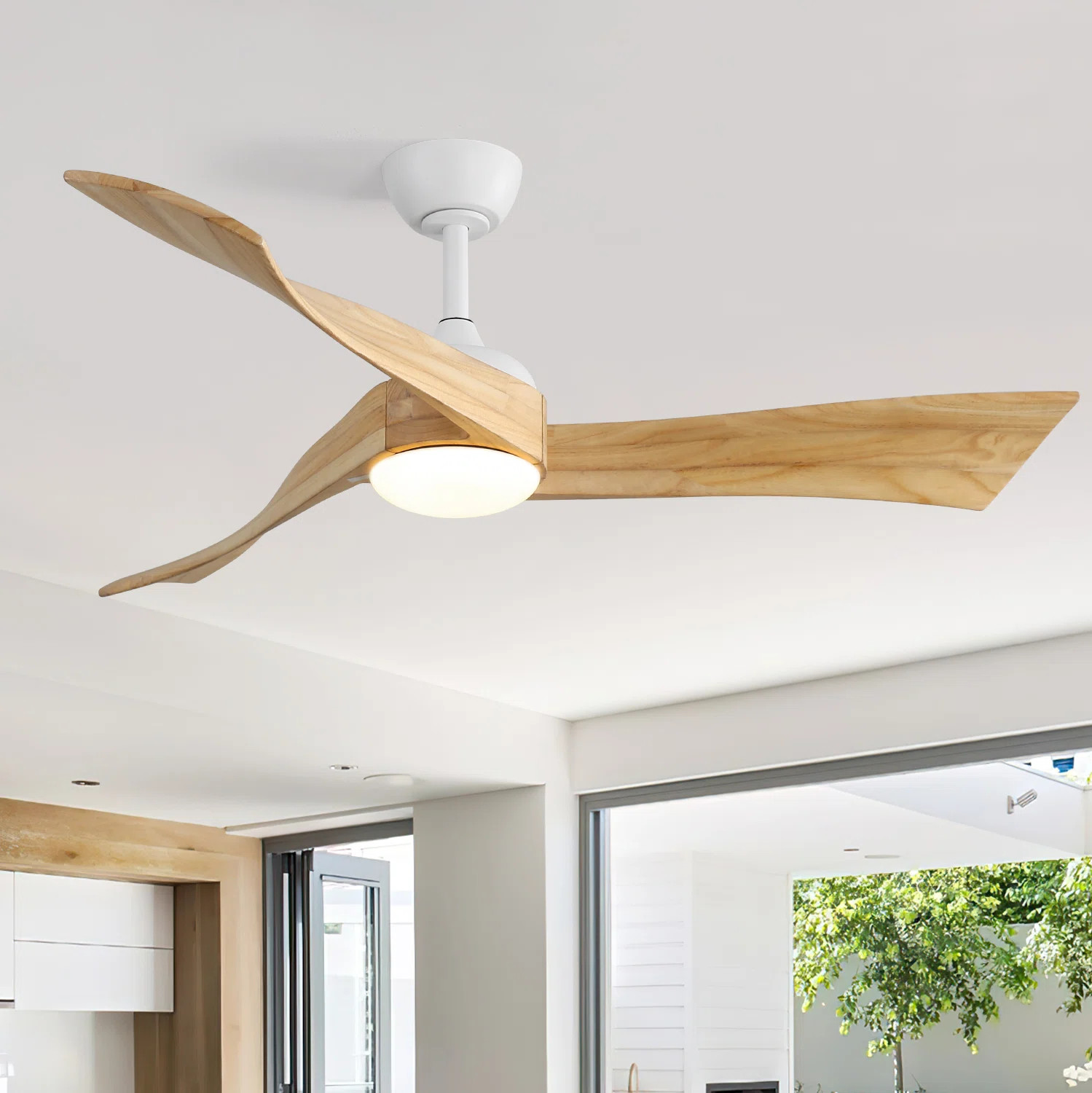 Kemp 52'' 3 - Blade Classic Propeller Ceiling Fan with Remote Control and LED Light Kit IncludedB... | Wayfair North America