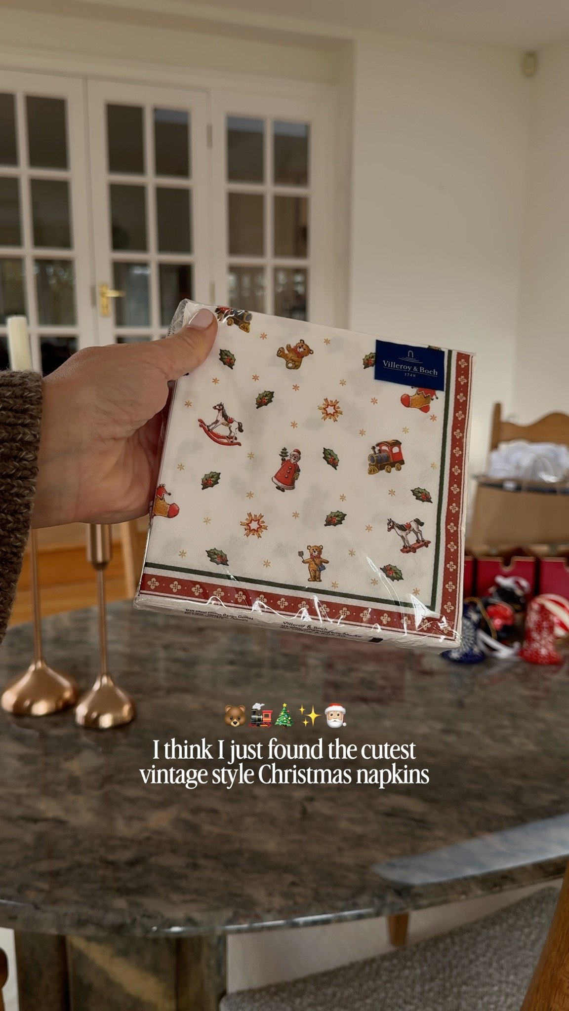 The cutest vintage Christmas print - love the napkins and I found some amazing Christmas crockery in the same print!

#LTKfestive #LTKuk #LTKwinter