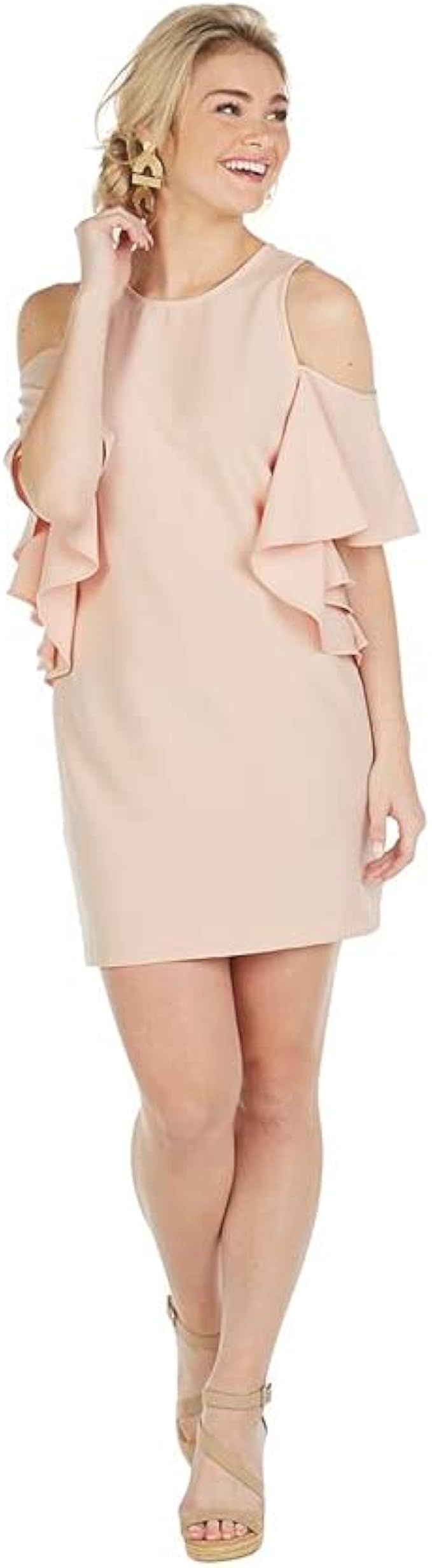 Mud Pie Women's Birdie Ruffle Dress Pink | Amazon (US)