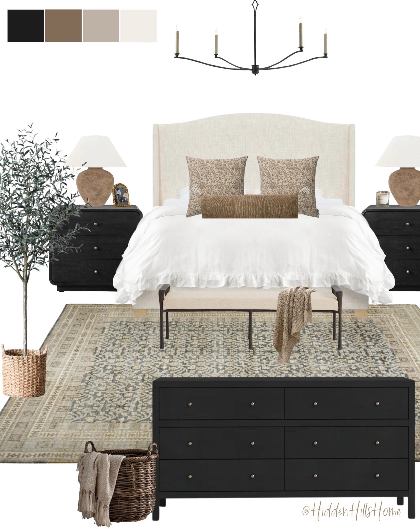 Master bedroom decor mood board, bedroom design, home decor ideas, bedroom inspiration, bedding, bedroom rug, home decor #bedroom

#LTKSaleAlert #LTKSeasonal #LTKHome