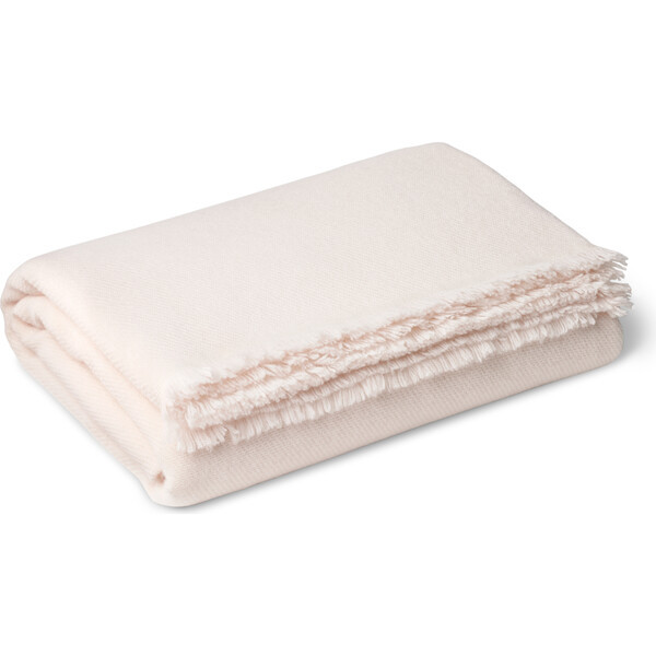 Noe Cashmere Throw, Dandelion White | Maisonette