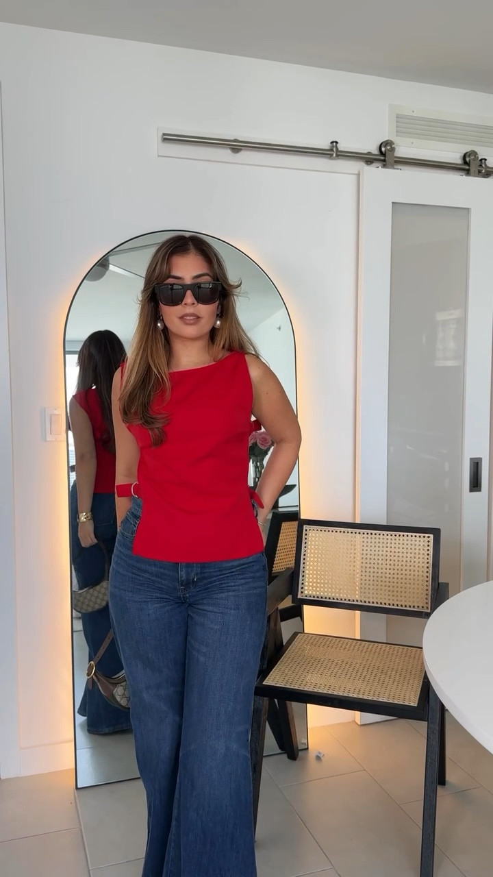 Red top with jeans ♥️

#Outfit #Summer #Sandals #Miamii

#LTKVideo #LTKStyleTip #LTKSeasonal