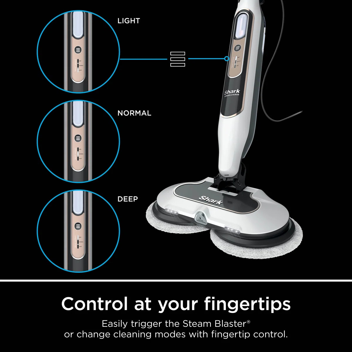 Shark Steam & Scrub with Steam Blaster Technology All-in-One Hard Floor Steam Mop with 3 Steam Mo... | Wayfair North America