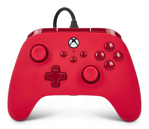 PowerA Advantage Wired Controller for Xbox Series X|S - Red, Xbox Controller with Detachable 10ft... | Amazon (US)