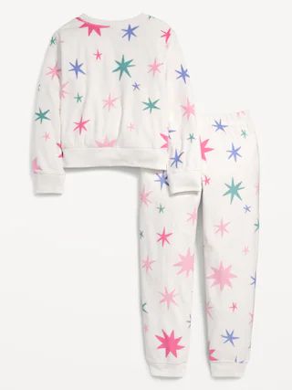 Microfleece Printed Pajama Set for Girls | Old Navy (US)